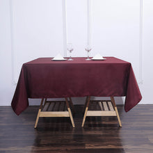 Burgundy Polyester Table Overlay Square 70 Inch
