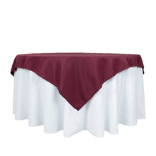 70inch Burgundy 200 GSM Seamless Premium Polyester Square Table Overlay