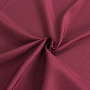 Create Unforgettable Memories with the Burgundy Premium Seamless Polyester Square Table Overlay