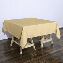 Polyester Champagne Square Table Cover 70 Inch