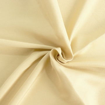 Unleash the Elegance with the Premium Champagne Polyester Overlay