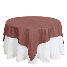 Seamless Square Table Overlay 70 Inch Polyester Cinnamon Rose