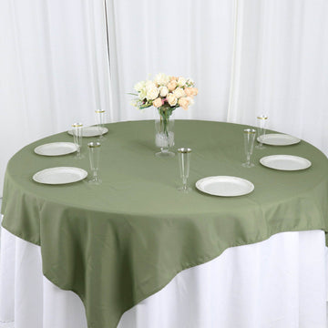 Create Memorable and Elegant Tablescapes with the Dusty Sage Green Table Topper