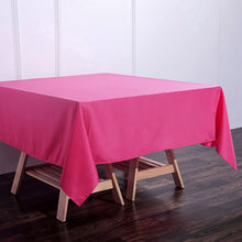 Polyester Fuchsia Square Table Cover 70 Inch