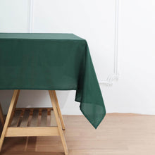 Hunter Emerald Green Polyester Square Table Overlay 70 Inch 