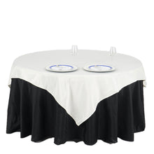 Square Table Overlay Polyester 70 Inch Ivory 