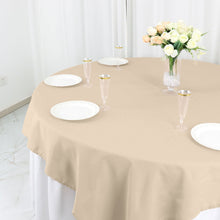 Nude Square Table Overlay 70 Inches Polyester