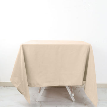 Elevate Your Event Decor with the Nude Seamless Polyester Square Tablecloth 70"x70"