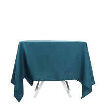 Peacock Teal Tablecloth 70 Inch Square