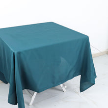 Square Tablecloth 70 Inch Peacock Teal