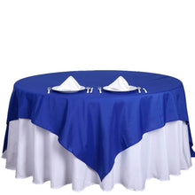 Polyester 70 Inch Square Table Overlay In Royal Blue