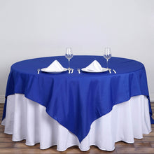 Royal Blue Square Table Overlay 70 Inch Polyester