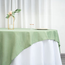 Sage Green 70 Inch Square Polyester Table Overlay