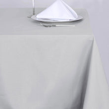 Silver Table Overlay Square 70 Inch Polyester