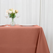 Terracotta (Rust) Premium Seamless Polyester Square Tablecloth 220GSM - 70inch