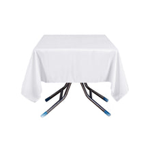 White Polyester Square Tablecloth 70 Inch