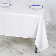 70 Inch White Square Polyester Tablecloth