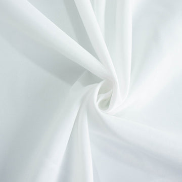 Enhance Your Table Decor with the White Polyester Table Overlay