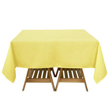Yellow Square Tablecloth 70 Inch Polyester 