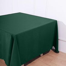 90 Inch Hunter Emerald Green Seamless Polyester Square Tablecloth
