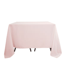 Blush Rose Gold 90 Inch Square Polyester Tablecloth for Seamless