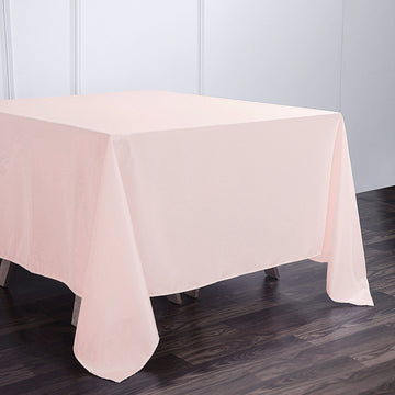 Elevate Your Event with the Blush Seamless Square Polyester Tablecloth 90"x90"