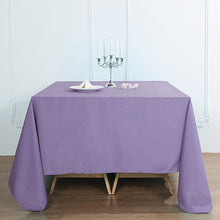 Seamless Polyester Tablecloth Square 90 Inch Violet Amethyst
