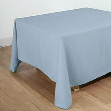Polyester Tablecloth in Dusty Blue Square Shape 90 Inch