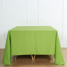 Apple Green Square Polyester 90 Inch Tablecloth