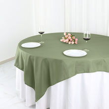 90 Inch Polyester Square Table Overlay Eucalyptus Sage Green