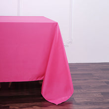 Seamless 90 Inch Square Fuchsia Tablecloth Polyester
