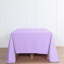 Square Seamless Polyester Lavender Tablecloth 90 Inch