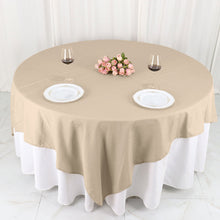 90 Inch Polyester Nude Table Overlay Square 