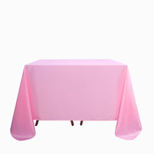 Seamless Pink Square Tablecloth Polyester 90 Inch
