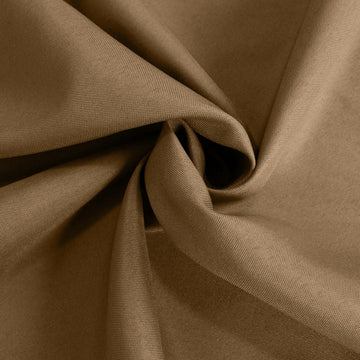Enhance Your Event Decor with the Taupe Polyester Table Overlay