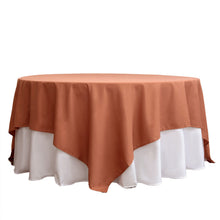 Terracotta Square Polyester Material Tablecloth 90 Inch