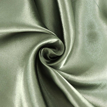 Create Unforgettable Memories with the Dusty Sage Green Seamless Satin Round Tablecloth 108