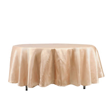 Satin Tablecloth Round Nude 108 Inch