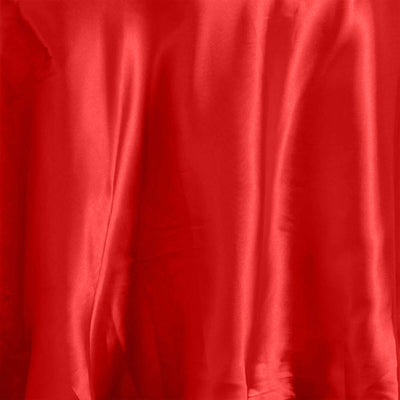 Red satin fabric with a smooth, glossy texture