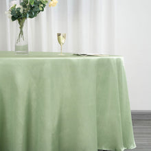 108 Inch Sage Green Round Satin Tablecloth