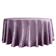 Satin Violet Amethyst Round Tablecloth 120 Inch