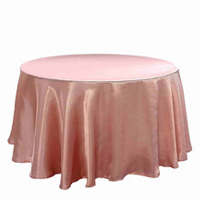 Satin Dusty Rose Round Tablecloth 120 Inch