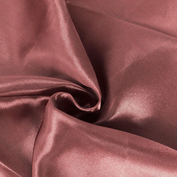Create a Festive Ambiance with the Cinnamon Rose Seamless Satin Tablecloth