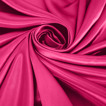 Enhance Your Event Decor with the Fuchsia Seamless Satin Round Tablecloth 120