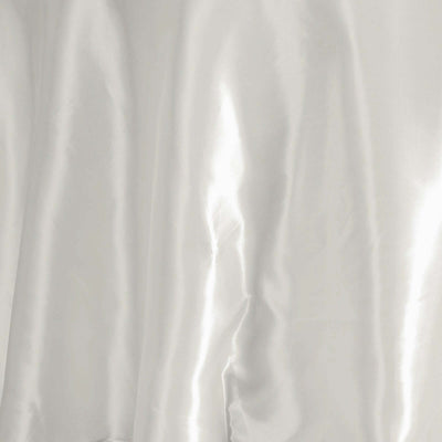 White satin fabric with a smooth, glossy texture.