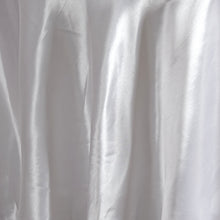 120 Inch Satin White Round Tablecloth