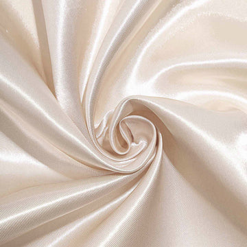 Elevate Your Event with Beige Satin Elegance