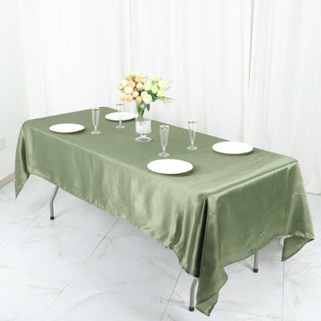 Enhance Your Table Settings with the Dusty Sage Green Rectangular Tablecloth