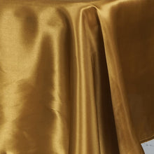 60 Inch x 102 Inch Smooth Satin Gold Rectangular Tablecloth