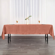 Terracotta (Rust) Seamless Smooth Satin Rectangular Tablecloth - 60x102inch